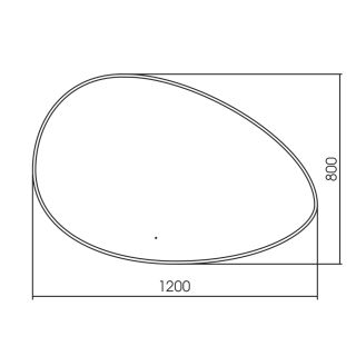 Зеркало с подсветкой ABBER Kontur AG6301SCL-1.2 120см