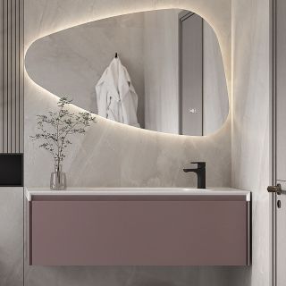 Зеркало с подсветкой Orans BC-4060-1200R 4060MRR 120 см с антизапотеванием и сенсорным включением