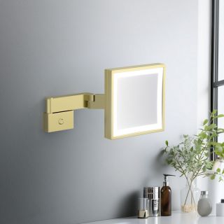 Зеркало с подсветкой Timo Selene 17074/17 золото матовое