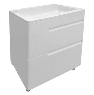 Напольная тумба под раковину Kare Luxe ФР-00005714 80см два ящика белый
