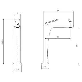 Смеситель для раковины Kohr NOAN 1LN170101CP-0000A хром