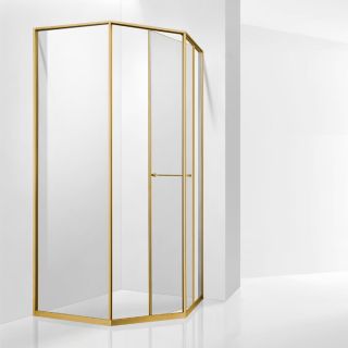Душевой уголок RGW SV-82Gb "R" 33328200-16R 100x100 см брашированное золото